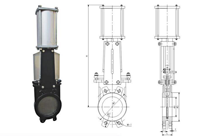 Ductile Iron GG40 Knife Gate Valve