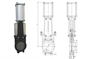 Ductile Iron GG40 Knife Gate Valve