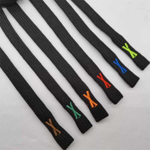 Custom Cotton Flat Draw Cords With Embroidery Logo