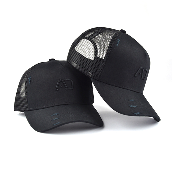 Custom Curved Brim Mesh Embroidered Logo Trucker Cap