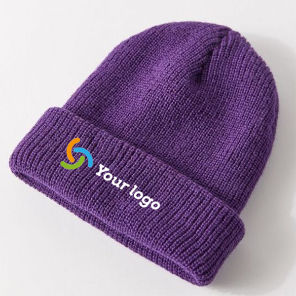 Fisherman Warm Knit Wool Embroidered Winter Beanie Hat