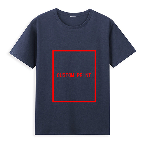 Cotton Custom Logo Printing Round Neck T-Shirt