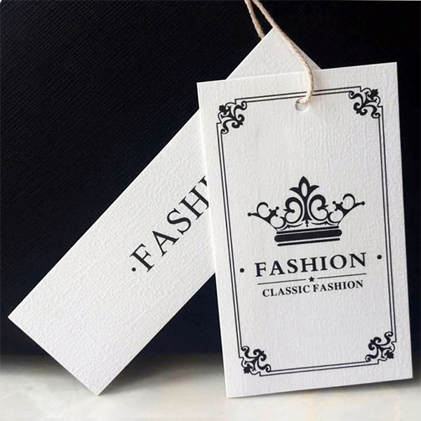 Personalized Die Cut Garment Embossed Hang Tag