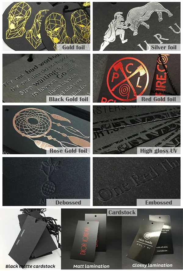 Surface Finish of Hang Tags