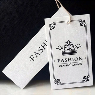 Personalized Die Cut Garment Embossed Hang Tag