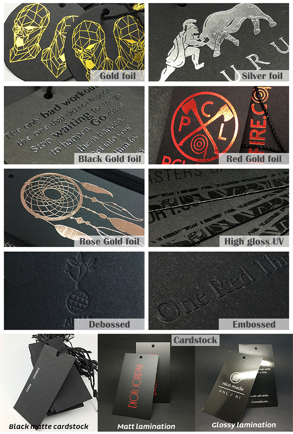 Surface Finish of Hang Tags