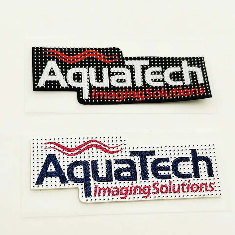 Custom Logo Slicone Rubber Heat Transfer Brush Printing Label