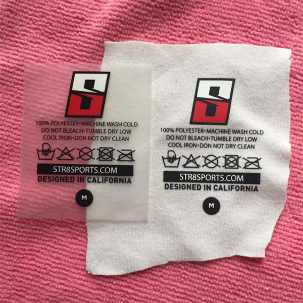 Perfect Hand Feeling Transparent Heat Transfer Main Label