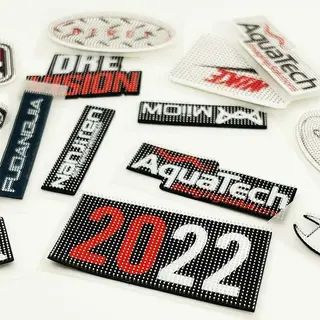 Custom Logo Slicone Rubber Heat Transfer Brush Printing Label