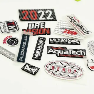 Custom Logo Slicone Rubber Heat Transfer Brush Printing Label