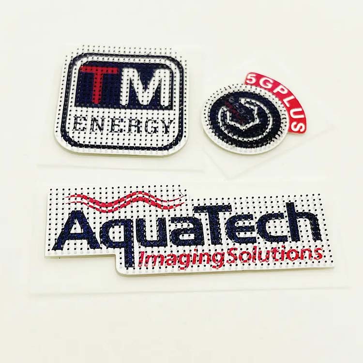 Custom Logo Slicone Rubber Heat Transfer Brush Printing Label
