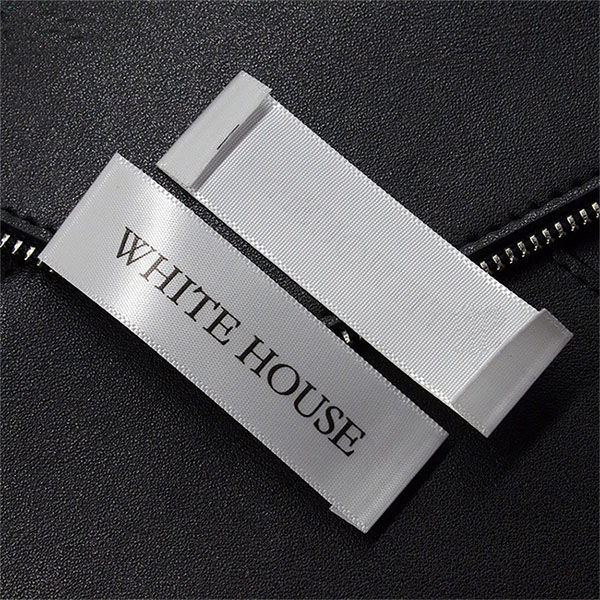 Side Folded Personalized Satin Printed Neck Label