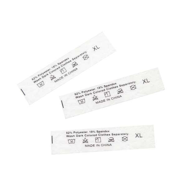 Customized Screen Printed TPU Care Label for Swimwear