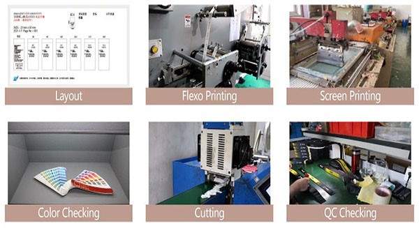 Printed label process