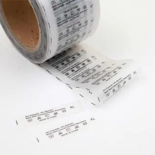 Customized Screen Printed TPU Care Label for Swimwear