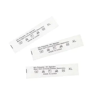 Customized Screen Printed TPU Care Label for Swimwear