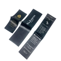Custom Center Fold Silk Clothing Printed Label