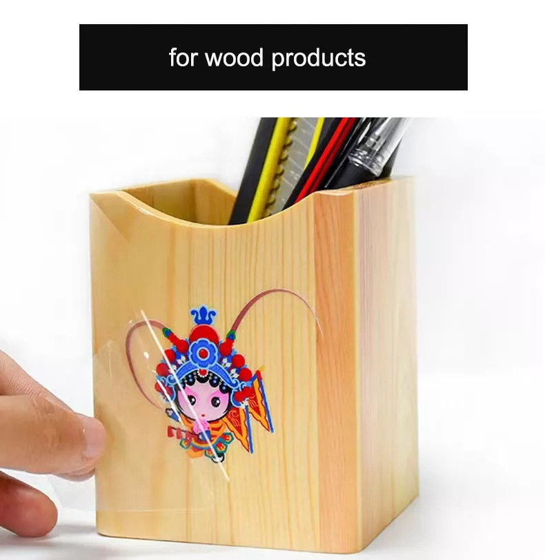 Custom Logo UV Vinyl Transfer Sticker Waterproof Printer Label