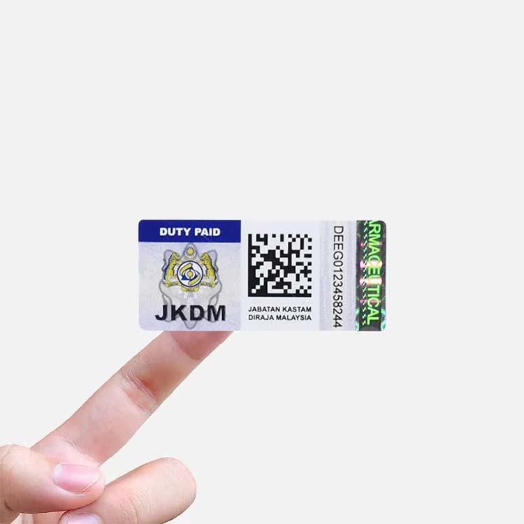 Custom Hot Stamping Anti-counterfeit Hologram Strip Label Sticker