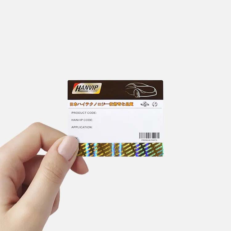 Custom Hot Stamping Anti-counterfeit Hologram Strip Label Sticker
