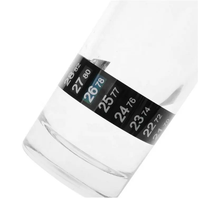 Customized Single Use Bottle Temperature Indicator Sticker