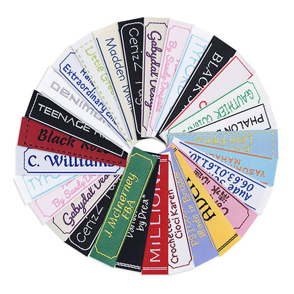 Customized Straight Cut Cotton Woven Label