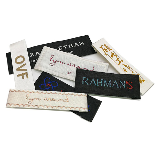 High Quality Damask Cloth Woven Label