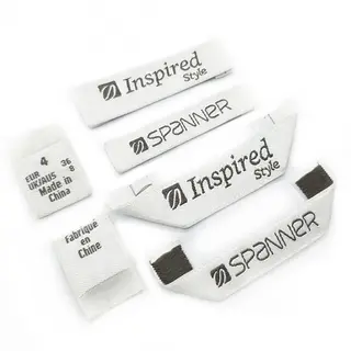 Wholesale Mitre Fold Polyester Woven Label