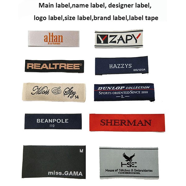 Custom Hem Label, Custom Clothing Labels, Custom Woven Labels, Center Fold  - China Woven Clothes Label and Woven Label price