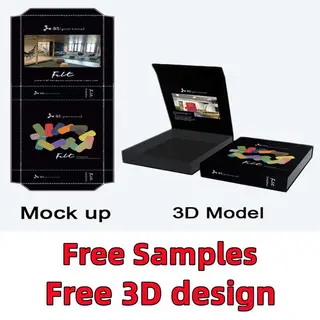Custom Logo White UV Coating Recycled Magnetic Closure Paper Box