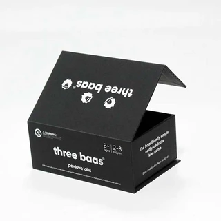 Custom Logo Luxury Recyclable Paperboard Matt Black Packing Closure Gift Boxes