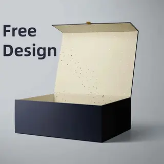 Luxury Black Book Shaped Rigid Cardboard Foldable Gift Box