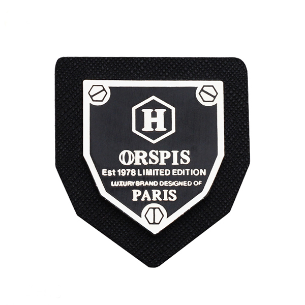 Custom Metal Jeans Leather Patch