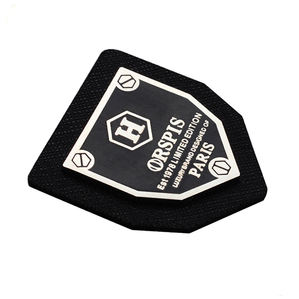 Custom Metal Jeans Leather Patch
