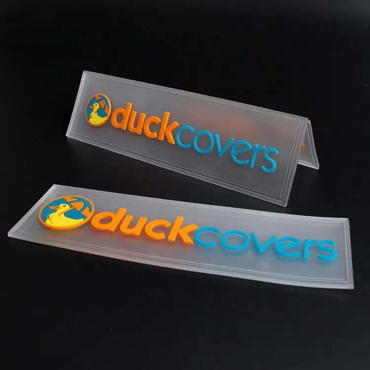 Custom Clear Soft PVC Rubber Clothing Patches