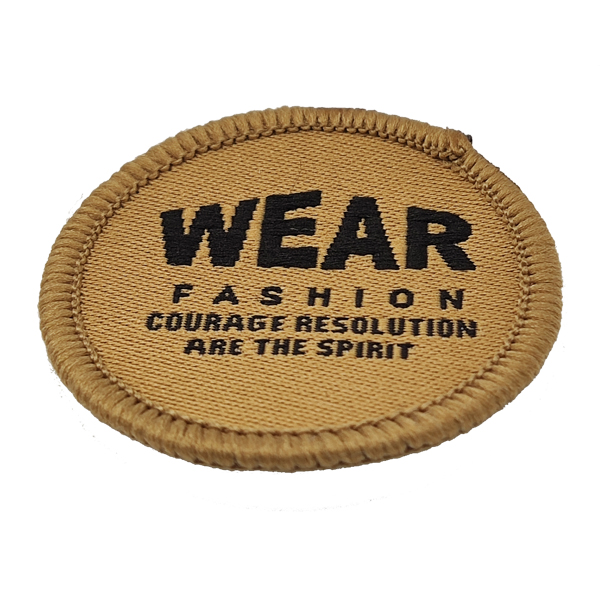 Customized Merrow Boarder Woven Patch