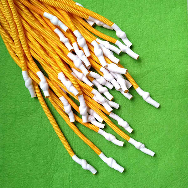 Round Polyester Drawstring Cord With Heat Shrink Tube Tips