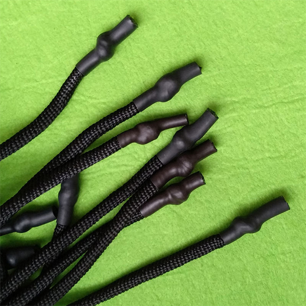 Round Polyester Drawstring Cord With Heat Shrink Tube Tips