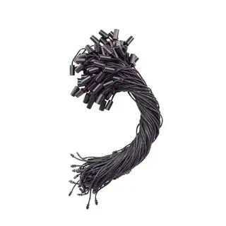 Customized Free Samples Various Patterns Black Garment Processing Accessories Hang Tags String