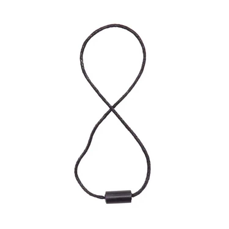 Customized Free Samples Various Patterns Black Garment Processing Accessories Hang Tags String