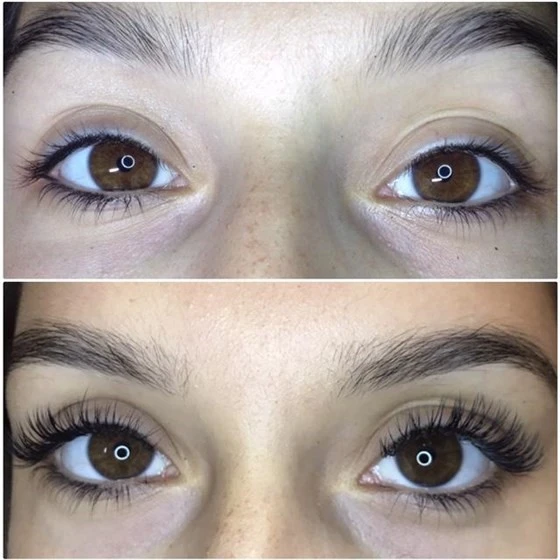 Eyelash Before and After