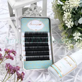 Flat Eyelash Extension, 100% Handmade, Wispy PBT Fiber