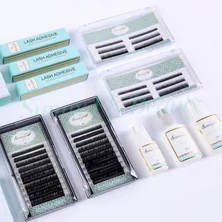 Mink Eyelash Extension,  PBT Fiber, 100% Handmade