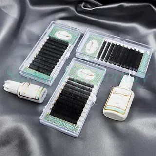 Easy Fan Mega Volume Eyelash Extension, PBT Fiber, Handmade