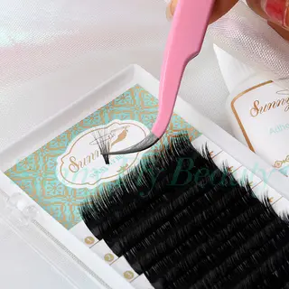 Easy Fan Mega Volume Eyelash Extension, PBT Fiber, Handmade