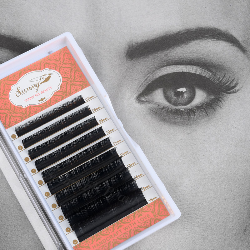 Silk Eyelash Extension, PBT Fiber, Pure Handmade