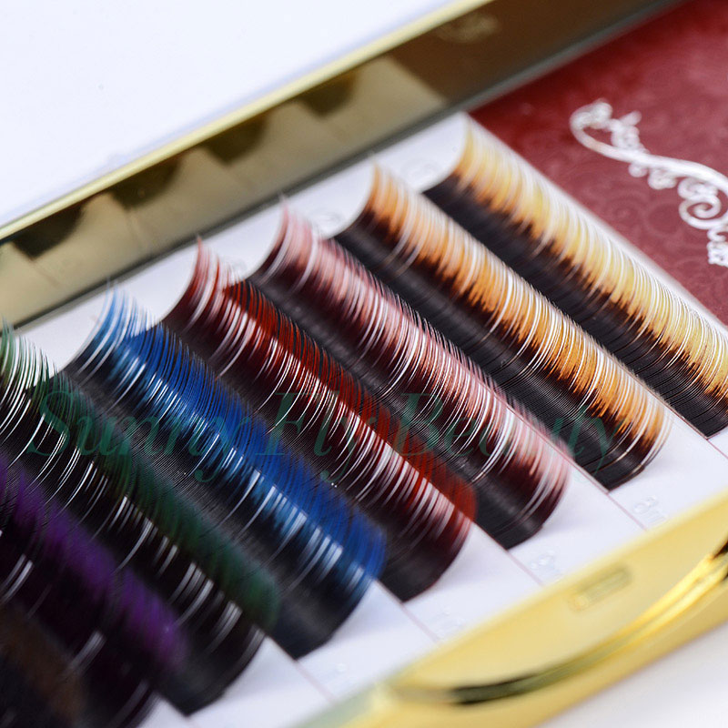 Two Tone Eyelash Extension, Ultra-Flexible, PBT Fiber