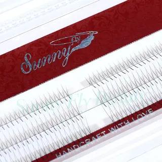 2D Premade Eyelash Extension Fans, PBT Fiber, 100% Handmade
