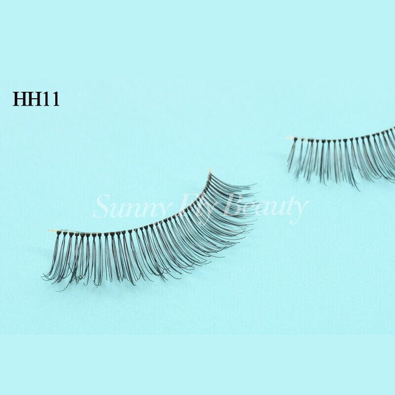 100% Real Human Hair False Eyelashes