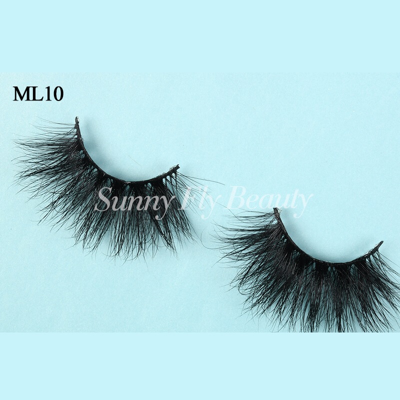 25 MM Long Mink Eyelashes, 3D, Multi-layered
